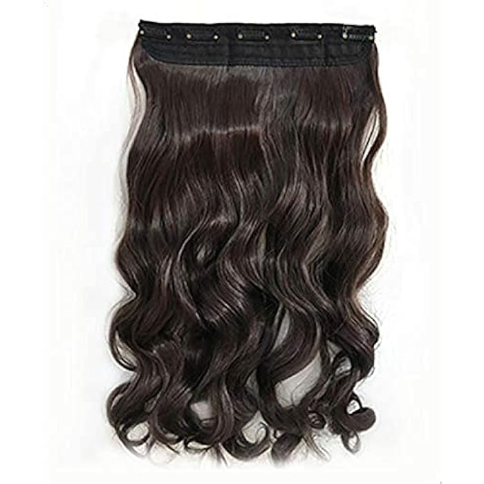 DILLARDS One Piece Thicken Woman Long Curcly Wigs Hair Extension Wig Clip - Image 1